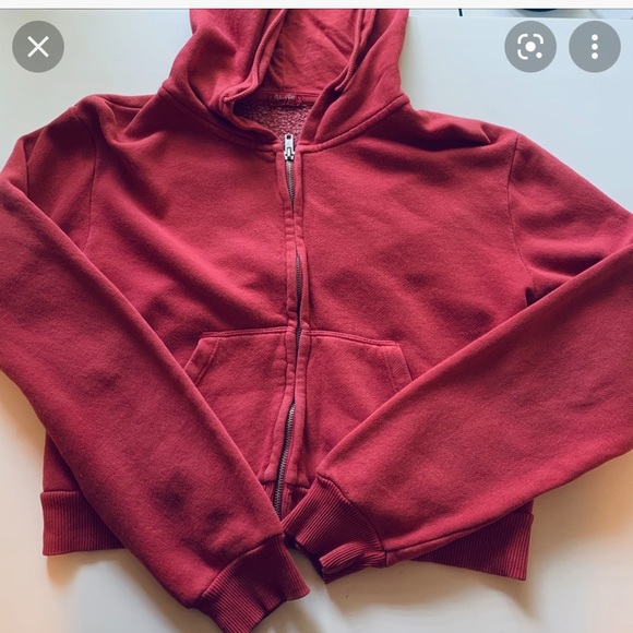 Rare red Brandy Melville zip up♥️ - Picture 2 of 3